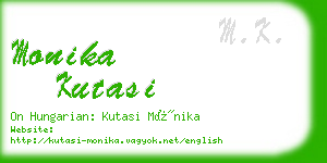 monika kutasi business card